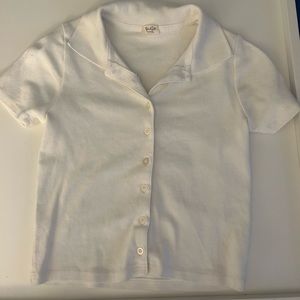 brandy melville white collar shirt